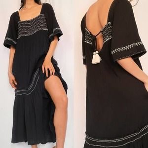 Free People Black Maxi Dress